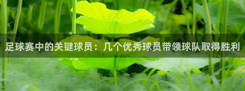  足球赛中的关键球员：几个优秀球员带领球队取得胜利